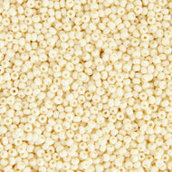 Czech Seed Beads 10/0 Bone Opaque Solgel