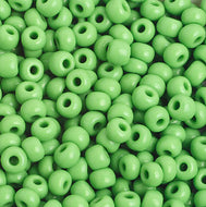 Czech Seedbeads 6/0 Light Green Opaque Qty: 23g
