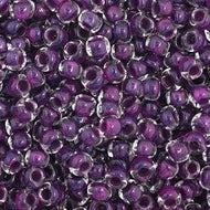 Czech Seedbeads 11/0 Crystal Mauve Color Lined