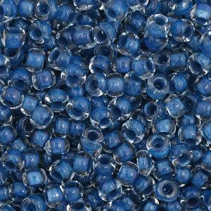 Czech Seedbeads 11/0 Crystal Blue Color Lined