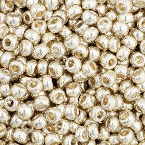 Czech Seedbeads 11/0 Silver Metallic