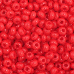 Czech Seedbeads 11/0 Medium Red Opaque