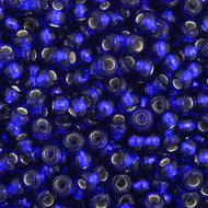 Czech Seedbeads 11/0 Royal Blue Silver Lined