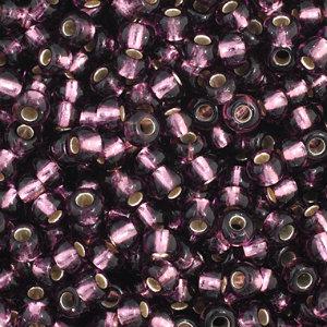 Czech Seedbeads 11/0 Purple Silver Lined