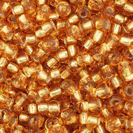 Czech Seedbeads 11/0 Gold Silver Lined