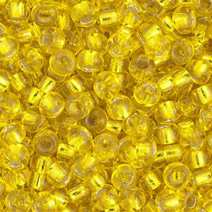 Czech Seedbeads 11/0 Yellow Silver Lined