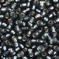Czech Seedbeads 11/0 Grey Silver Lined