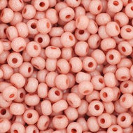 Czech Seedbeads 11/0 Pink Opaque Solgel Dyed