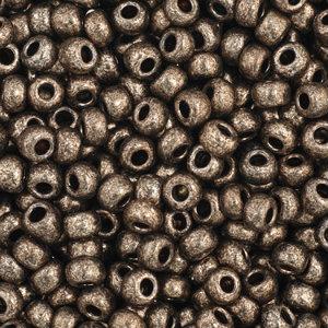 Czech Seedbeads 11/0 Steel Terra Metallic