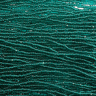 Czech Charlottes 15/0 Teal Transparent Qty: approx 8.6g