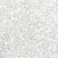 Czech Seed Beads 9/0 3 Cuts Opaque Pearl White Qty: 10g