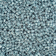Czech Seed Beads 9/0 3 Cuts Opaque Turquoise Blue Luster Qty: 10g