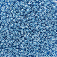 Czech Seed Beads 9/0 3 Cuts Opaque Light Blue Luster Qty: 10g