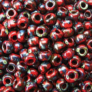 Miyuki Rocailles 8/0 4513 Red Garnet Matte Picasso 