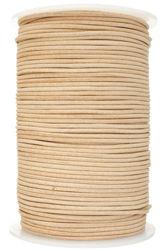 Leather Cord 2mm Natural Qty:1 yard
