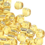 Miyuki Triangles 8/0 1102 Gold Transparent Silver Lined Qty:10g