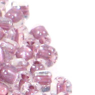 Miyuki Triangles 8/0 1114 Crystal/Lavender Color Lined Qty:10g