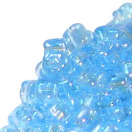 Miyuki Triangles 8/0 1155 Light Blue Transparent AB Qty:10g