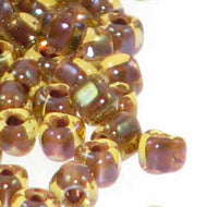 Miyuki Triangles 8/0 1162 Cinnamon/Topaz Color Lined Qty:10g