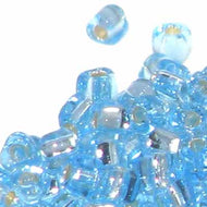 Miyuki Triangles 8/0 1803 Light Blue Transparent Silver Lined Qty:10g