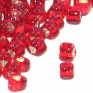 Miyuki Triangles 8/0 1809 Garnet Transparent Silver Lined Qty:10g