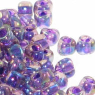 Miyuki Triangles 8/0 1832 Light Rose/Violet Color Lined Qty:10g