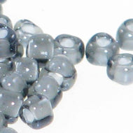 Miyuki Triangles 8/0 1841 Black/Grey Color Lined Qty:10g