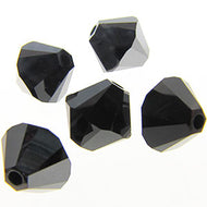 Swarovski Bicones 8mm #5328 Jet Hematite Qty:6 *D*