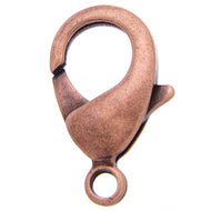 Antique Copper Plated Lobster Clasps 15mm Qty:2