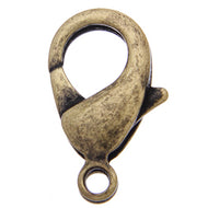 Antique Gold Plated Lobster Clasps 26mm Qty:2