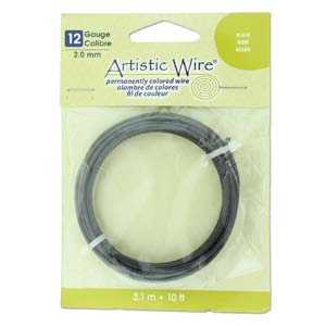 Artistic Wire 12 Gauge Black Qty:10ft
