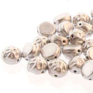 Czech Baroque Cabochon Beads 7mm Bronze Aluminum