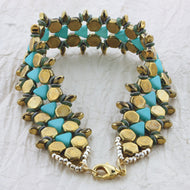 'Honeycomb Path' Bracelet Kit by Leslie Rogalski for The BeadSmith