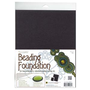 1 Sheet Beading Foundation by The BeadSmith Black 8.5x11