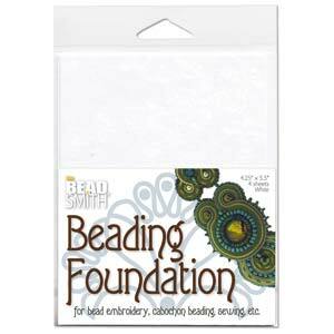 4 Sheets Beading Foundation by The BeadSmith White 4.25