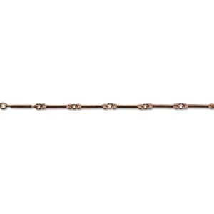 Bright Gold Plated Chain Bar 0.90mm Qty:1 foot