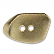Brushed Gold Metal Button Organic 23mm Qty:1