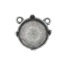 Load image into Gallery viewer, Connector for 12mm Rivoli Antique Silver Plated Qty:1
