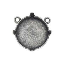Load image into Gallery viewer, Connector for 14mm Rivoli Antique Silver Plated Qty:1
