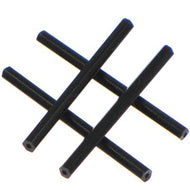Czech Bugles 30mm Black Opaque Qty:40