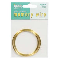 Memory Wire Gold Plate 2-1/4inch (Bracelet Size) Qty:12 Turns