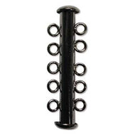 Black Oxide Multi Strand Slide Clasp 31mm 5 Strand Qty:3