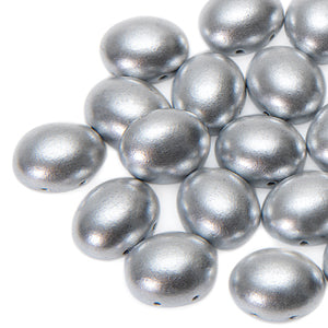 Czech Candy Beads Oval 10x12mm Aluminum Bronze Qty:15 Beads