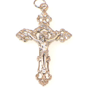Crucifix Italian 50x34 Antique Silver Qty:1