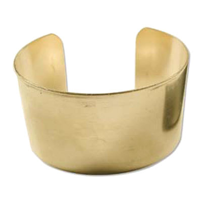Brass Bracelet Cuff Blank 01.5 in Wide Qty:1
