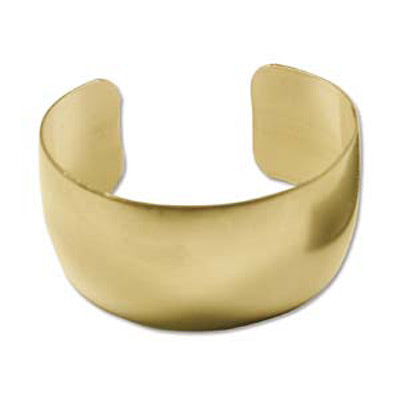 Brass Bracelet Cuff Blank 01 in Wide Qty:1
