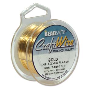 Craft Wire 28 Gauge Non-Tarnish Gold Qty:15 yds