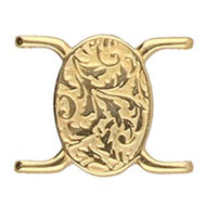 Delica 11/0 Connector 'Vouves' 24K Gold Plated Qty: 1