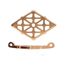 Load image into Gallery viewer, GemDuo Bead Connector &#39;Clima&#39; Rose Gold Plated Qty: 1
