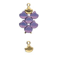 Ginko Bead Ending 'Karavos' 24k Gold Plated Qty: 1